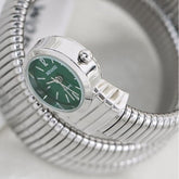 Women's Snake-Shaped Round Dial Watch